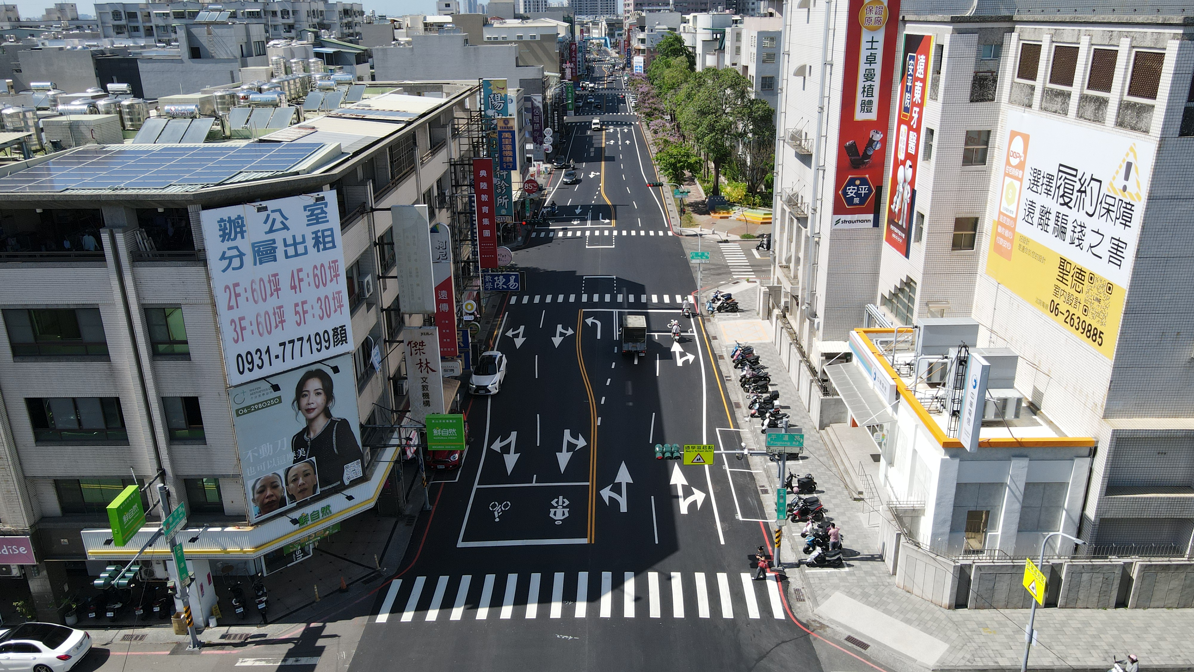 迎接運河百年龍舟賽  安平區華平路優化路平並增設三處左轉專用道