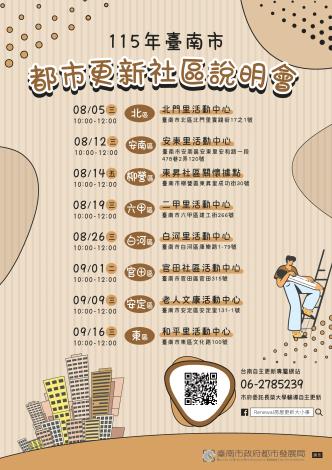 115年度自主更新補助8月1日起正式受理申請,社區說明會同步啟動