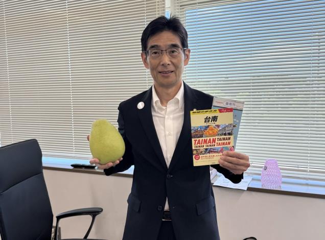 臺南觀光飄香日本大分機場 中秋文旦打造特色足湯