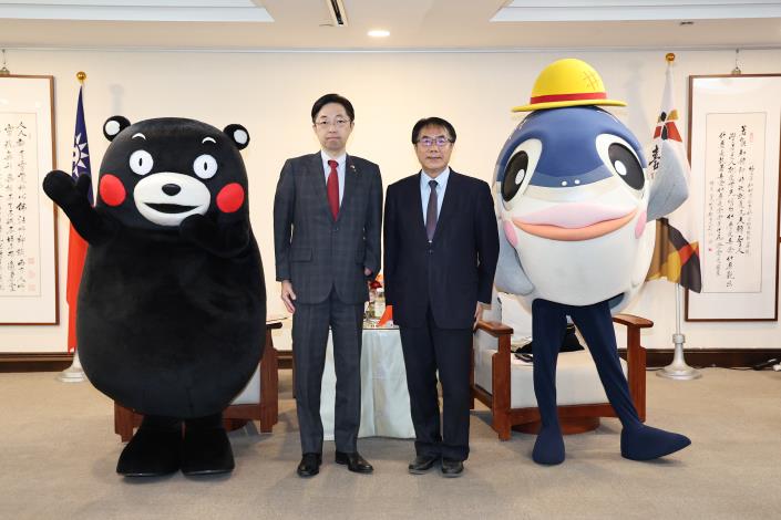 熊本縣知事及議長連袂拜會黃偉哲 感謝台南雪中送炭助熊本震災復興