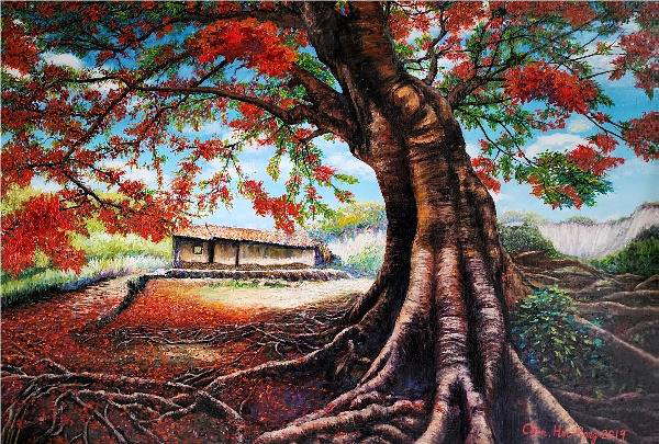 臺南市政府民治市政中心藝文展：陳輝榮油畫展--築夢·逐夢〜輝彩鄉土情