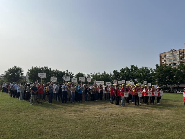 臺南市政府三市政中心國家防災日舉行地震防災演練-永華