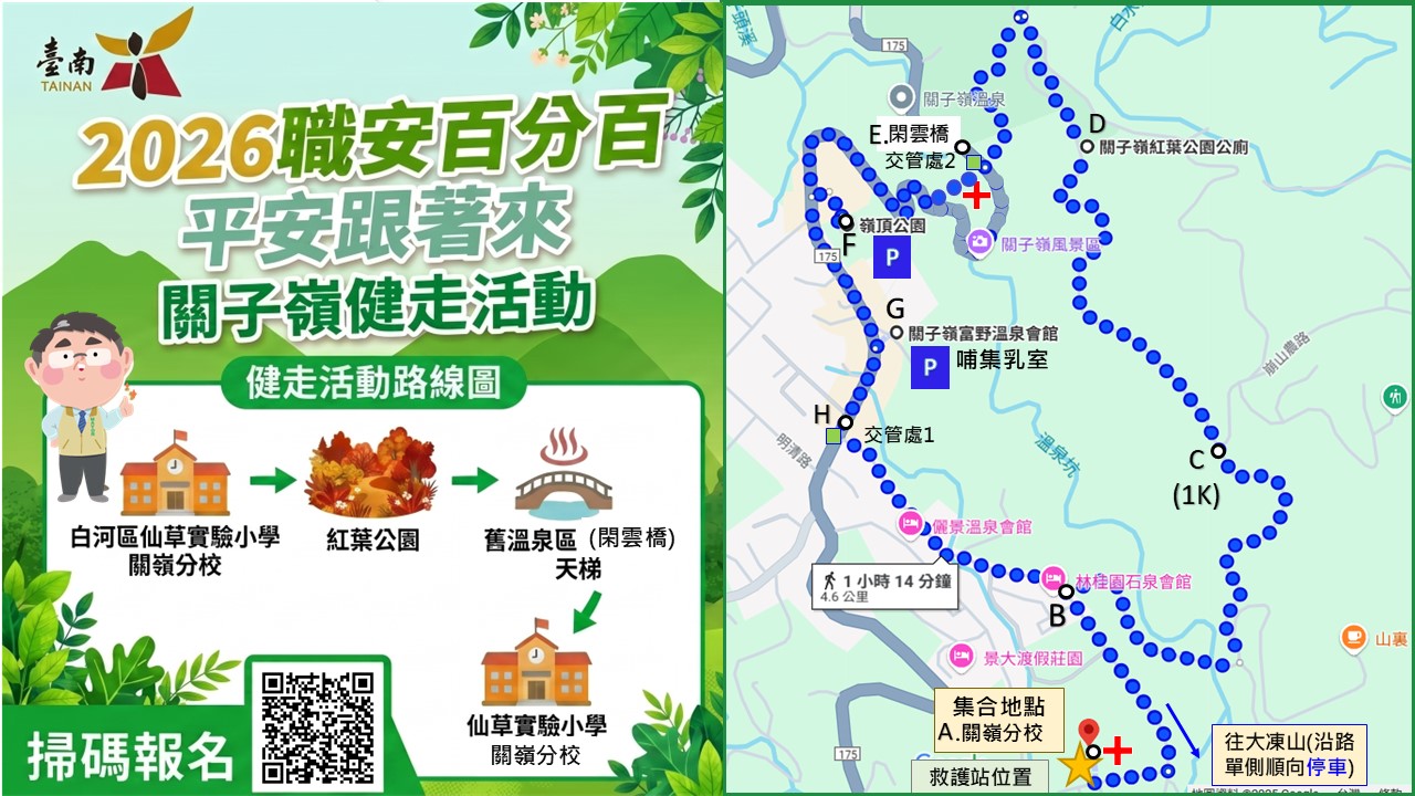 2026「職安百分百、平安跟著來」關子嶺健走活動