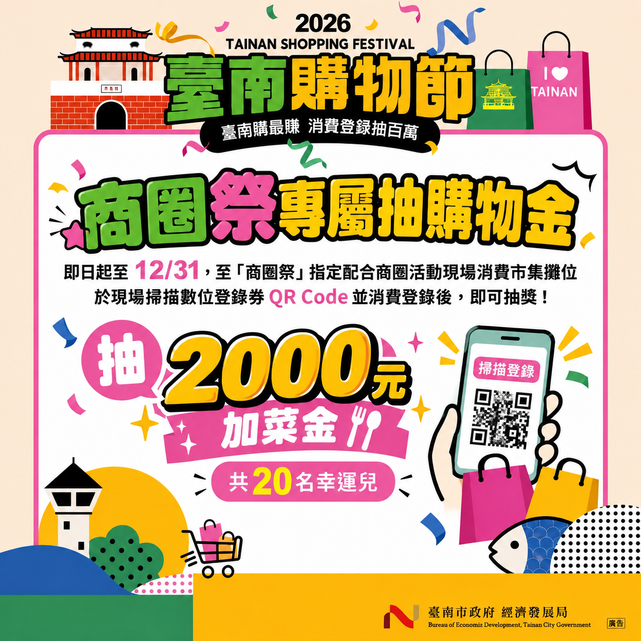 2026臺南購物節商圈祭