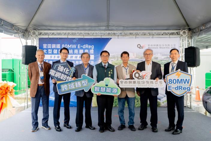 官田鋼鐵投入45億設置大型儲能系統,跨足智慧能源推動產業轉型