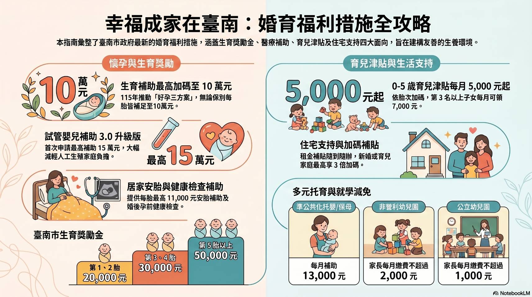幸福成家在臺南:婚育福利措施全攻略