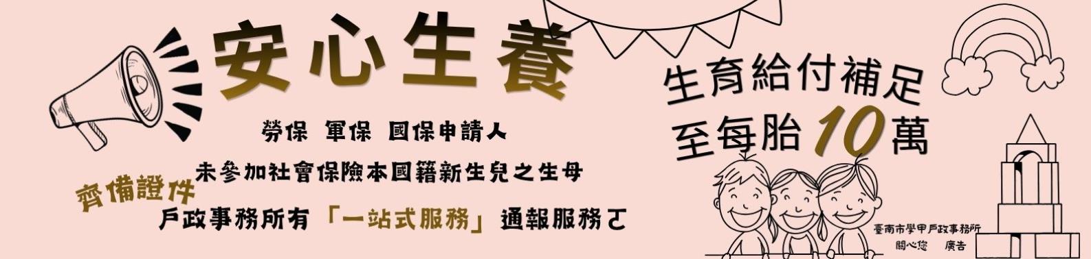 安心生養政策宣導