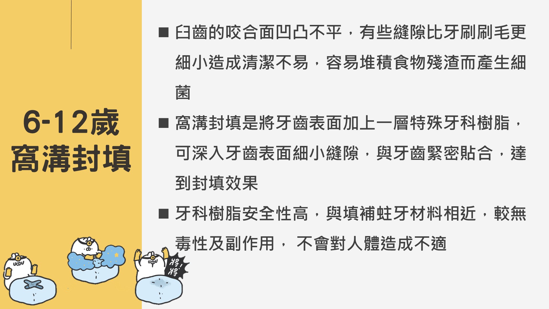 6-12歲 窩溝封填