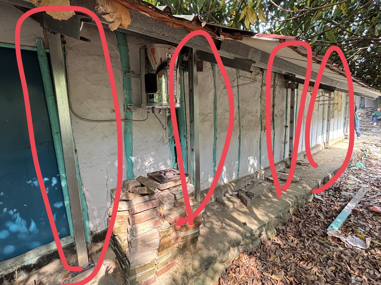 修繕完工-支撐樑近照