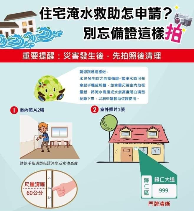 住戶淹水救助申請