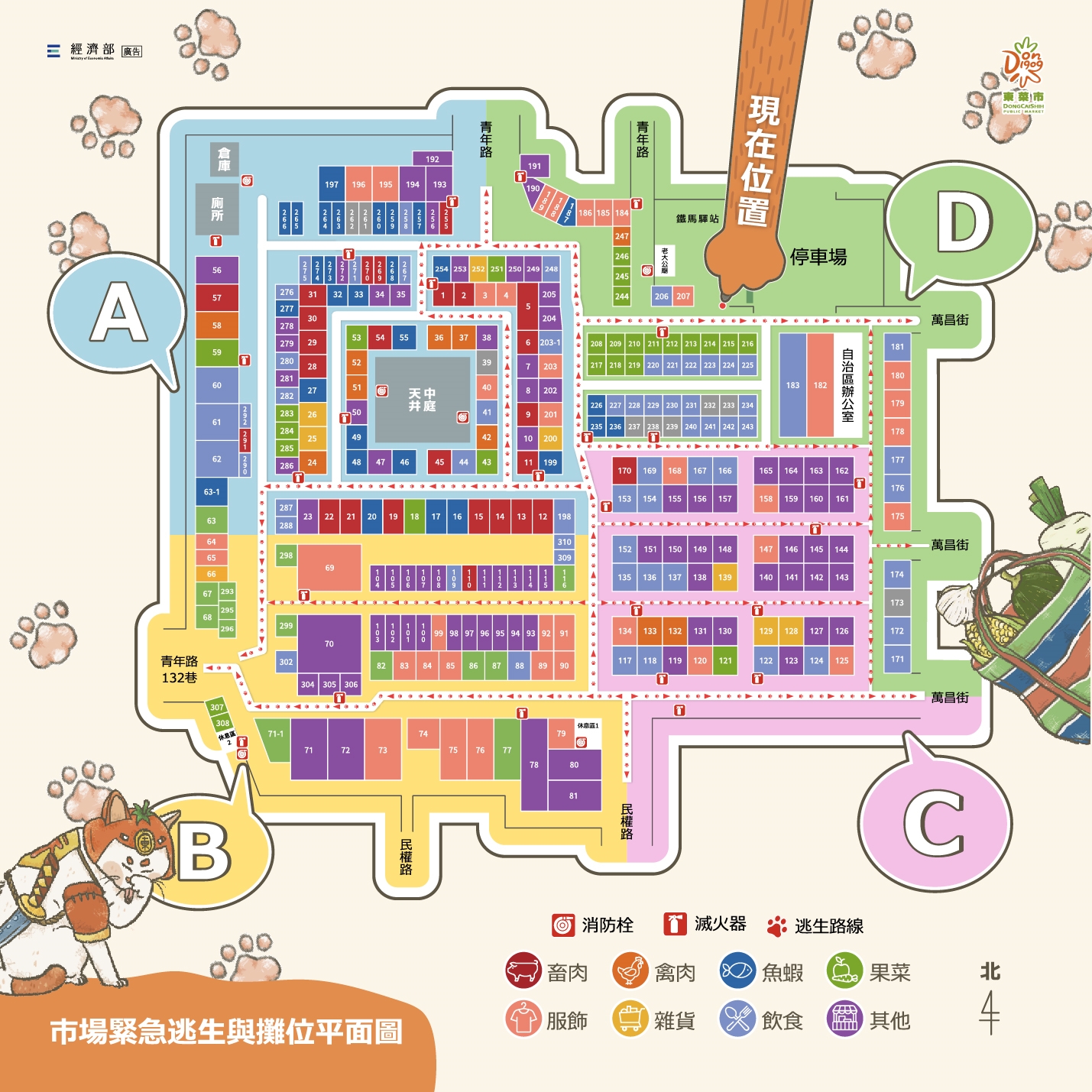 東菜市平面圖