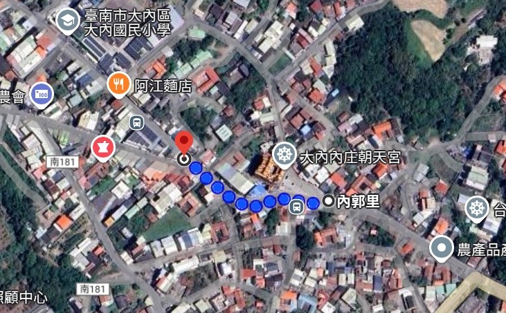 6/30（一）大內區朝天宮路面刨鋪平面圖