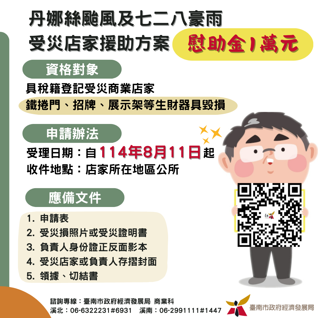 受災店家援助方案
